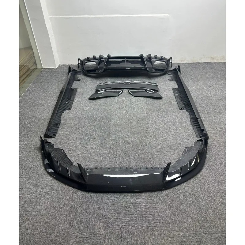 Dry Carbon Fiber PK Style Body Kit for Rome, Front Lip Side Skirt, Rear Diffuser, Tail Wing, Dry Carbon Fiber Body Kit
